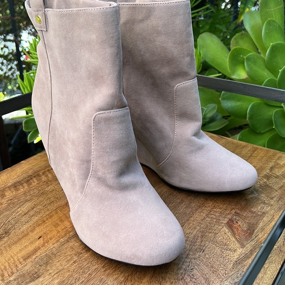 NEW Colin Stuart Boots Platform Wedge Suede - Picture 3 of 6